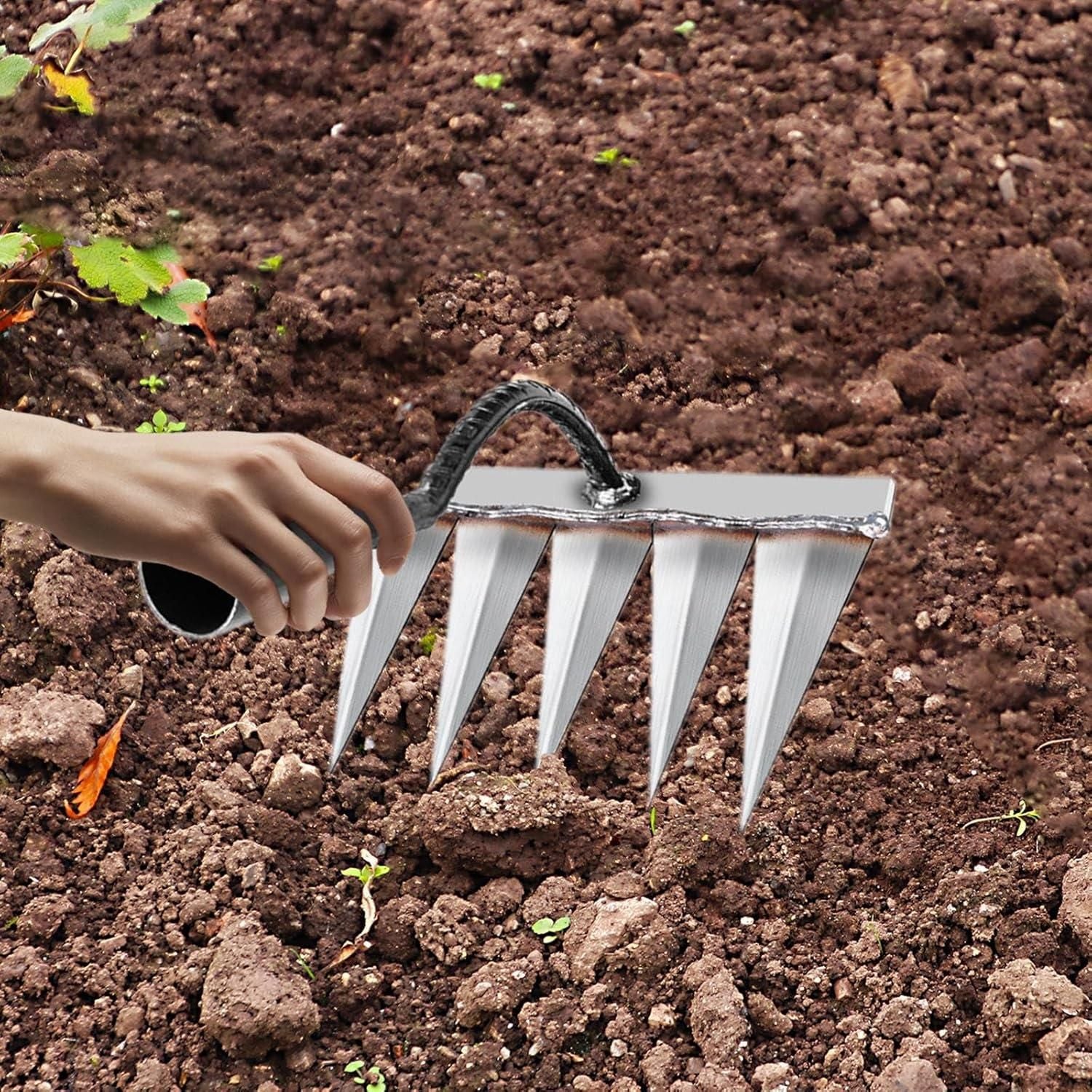 5 Teeth Steel Garden Weeding - Image 4