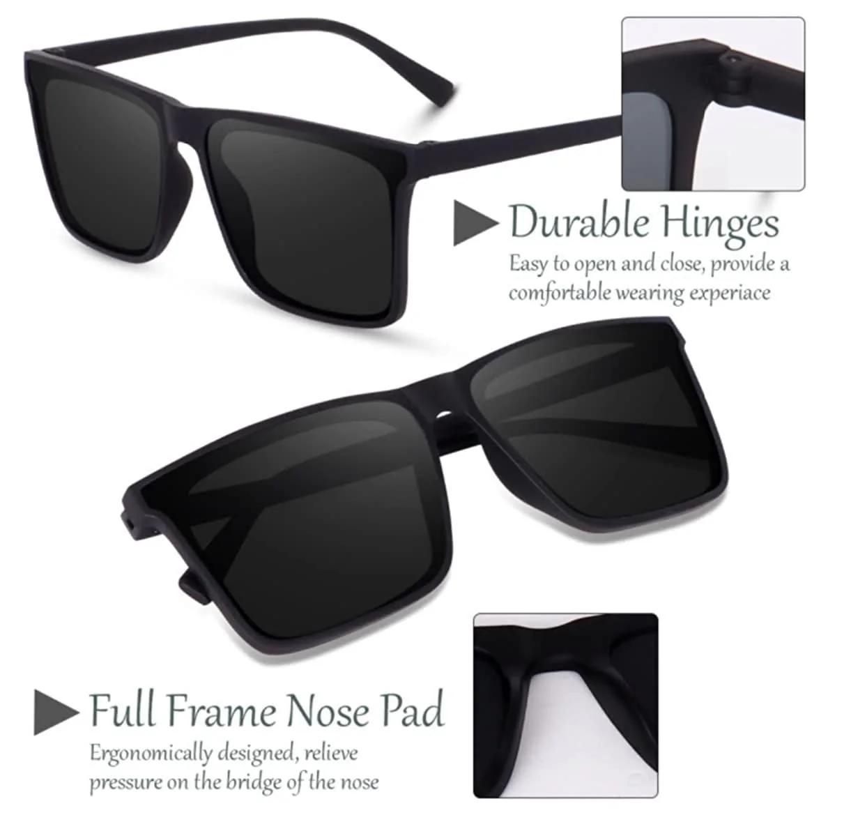 Retro Square Sunglasses - Image 3